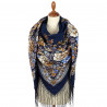 Collectible Exclusive ORIGINAL PAVLOVO POSAD RUSSIAN SHAWL 148x148 cm 58x58" 100% Wool Scarf Wrap 1973-14