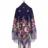 Collectible Exclusive ORIGINAL PAVLOVO POSAD RUSSIAN SHAWL 148x148 cm 58x58" 100% Wool Scarf Wrap 1973-15