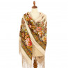 Collectible Exclusive ORIGINAL PAVLOVO POSAD RUSSIAN SHAWL 148x148 cm 58x58" 100% Wool Scarf Wrap 1973-2