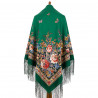 Collectible Exclusive ORIGINAL PAVLOVO POSAD RUSSIAN SHAWL 148x148 cm 58x58" 100% Wool Scarf Wrap 1973-9