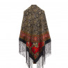 Collectible Exclusive ORIGINAL PAVLOVO POSAD RUSSIAN SHAWL 148x148 cm 58x58" 100% Wool Scarf Wrap 1976-14