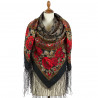 Collectible Exclusive ORIGINAL PAVLOVO POSAD RUSSIAN SHAWL 148x148 cm 58x58" 100% Wool Scarf Wrap 1976-14