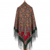 Collectible Exclusive ORIGINAL PAVLOVO POSAD RUSSIAN SHAWL 148x148 cm 58x58" 100% Wool Scarf Wrap 1976-9