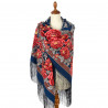 Collectible Exclusive ORIGINAL PAVLOVO POSAD RUSSIAN SHAWL 148x148 cm 58x58" 100% Wool Scarf Wrap 1977-14