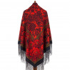 Collectible Exclusive ORIGINAL PAVLOVO POSAD RUSSIAN SHAWL 148x148 cm 58x58" 100% Wool Scarf Wrap 1977-18