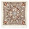 PAVLOVO POSAD RUSSIAN SHAWL 125x125 cm 49x49" 100% Wool Scarf Wrap 1802-0