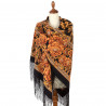Collectible Exclusive ORIGINAL PAVLOVO POSAD RUSSIAN SHAWL 148x148 cm 58x58" 100% Wool Scarf Wrap 1977-19