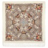 PAVLOVO POSAD RUSSIAN SHAWL 125x125 cm 49x49" 100% Wool Scarf Wrap 1802-0