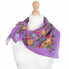 PAVLOVO POSAD RUSSIAN SUMMER SHAWL 100% COTTON BANDANA 80x80 cm SCARF 1748-15