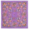 PAVLOVO POSAD RUSSIAN SUMMER SHAWL 100% COTTON BANDANA 80x80 cm SCARF 1748-15