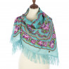 AUTHENTIC PAVLOVO POSAD SHAWL RUSSIAN SCARF 100% WOOL KERCHIEF 89x89 cm 1579-1
