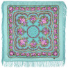 AUTHENTIC PAVLOVO POSAD SHAWL RUSSIAN SCARF 100% WOOL KERCHIEF 89x89 cm 1579-1