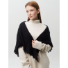 Orenburg Downy Shawl Original Russian Church Scarf Goat Down Square Wedding Wrap Cover Up Winter Shawl Black