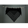 Orenburg Downy Shawl Original Russian Church Scarf Goat Down Square Wedding Wrap Cover Up Winter Shawl Black