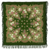 PAVLOVO POSAD RUSSIAN SHAWL 125x125 cm 49x49" 100% Wool Scarf Wrap Woolen Fringe 1019-9