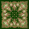 PAVLOVO POSAD RUSSIAN SHAWL 125x125 cm 49x49" 100% Wool Scarf Wrap Woolen Fringe 1019-9