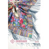 PAVLOVO POSAD RUSSIAN SHAWL 89x89 cm 35x35 inches 100% Wool Scarf Silk Fringe Wrap 1347-54