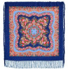PAVLOVO POSAD RUSSIAN SHAWL 89x89 cm 35x35 inches 100% Wool Scarf Silk Fringe Wrap 1381-13