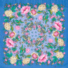 PAVLOVO POSAD RUSSIAN SHAWL 89x89 cm 35x35 inches 100% Wool Scarf Silk Fringe Wrap 1439-13