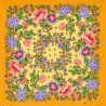 PAVLOVO POSAD RUSSIAN SHAWL 89x89 cm 35x35 inches 100% Wool Scarf Silk Fringe Wrap 1439-2