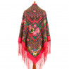 PAVLOVO POSAD RUSSIAN SHAWL 148x148 cm 58x58" 100% Wool Scarf Wrap 1401-33