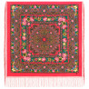PAVLOVO POSAD RUSSIAN SHAWL 148x148 cm 58x58" 100% Wool Scarf Wrap 1401-33