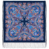 PAVLOVO POSAD RUSSIAN SHAWL 148x148 cm 58x58" 100% Wool Scarf Wrap 371-14