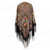 PAVLOVO POSAD RUSSIAN SHAWL 148x148 cm 58x58" 100% Wool Scarf Wrap 390-18