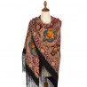 PAVLOVO POSAD RUSSIAN SHAWL 148x148 cm 58x58" 100% Wool Scarf Wrap 390-20