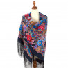 PAVLOVO POSAD RUSSIAN SHAWL 148x148 cm 58x58" 100% Wool Scarf Wrap 708-14