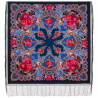 PAVLOVO POSAD RUSSIAN SHAWL 148x148 cm 58x58" 100% Wool Scarf Wrap 708-14