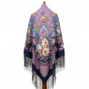 PAVLOVO POSAD RUSSIAN SHAWL 148x148 cm 58x58" 100% Wool Scarf Wrap 709-14
