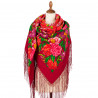 PAVLOVO POSAD RUSSIAN SHAWL 148x148 cm 58x58" 100% Wool Scarf Wrap 1210-05