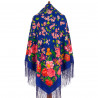 PAVLOVO POSAD RUSSIAN SHAWL 148x148 cm 58x58" 100% Wool Scarf Wrap 1210-13