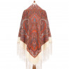 PAVLOVO POSAD RUSSIAN SHAWL 148x148 cm 58x58" 100% Wool Scarf Wrap 1292-0