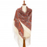 PAVLOVO POSAD RUSSIAN SHAWL 148x148 cm 58x58" 100% Wool Scarf Wrap 1292-0