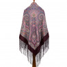 PAVLOVO POSAD RUSSIAN SHAWL 148x148 cm 58x58" 100% Wool Scarf Wrap 1292-7