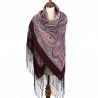 PAVLOVO POSAD RUSSIAN SHAWL 148x148 cm 58x58" 100% Wool Scarf Wrap 1292-7