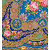 PAVLOVO POSAD RUSSIAN SHAWL 148x148 cm 58x58" 100% Wool Scarf Wrap 1465-13