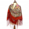 PAVLOVO POSAD RUSSIAN SHAWL 148x148 cm 58x58" 100% Wool Scarf Wrap 1465-5