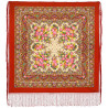 PAVLOVO POSAD RUSSIAN SHAWL 148x148 cm 58x58" 100% Wool Scarf Wrap 1465-5