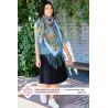 PAVLOVO POSAD RUSSIAN SHAWL 148x148 cm 58x58" 100% Wool Scarf Wrap 1857-11