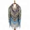 PAVLOVO POSAD RUSSIAN SHAWL 148x148 cm 58x58" 100% Wool Scarf Wrap 1857-11