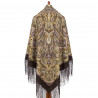 PAVLOVO POSAD RUSSIAN SHAWL 148x148 cm 58x58" 100% Wool Scarf Wrap 1857-16