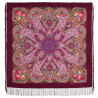 PAVLOVO POSAD RUSSIAN SHAWL 125x125 cm 49x49" 100% Wool Scarf Wrap 1678-7