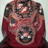 PAVLOVO POSAD RUSSIAN SHAWL 125x125 cm 49x49" 100% Wool Scarf Wrap 1827-6