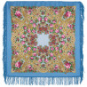 AUTHENTIC PAVLOVO POSAD SHAWL RUSSIAN SCARF 100% WOOL KERCHIEF 89x89 cm 1690-13