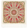 PAVLOVO POSAD RUSSIAN SHAWL 148x148 cm 58x58 inches 100% Wool Scarf Woolen Wrap Kintted Silk Fringe 1992-3