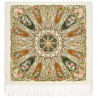 PAVLOVO POSAD RUSSIAN SHAWL 148x148 cm 58x58 inches 100% Wool Scarf Woolen Wrap Kintted Silk Fringe 1992-4