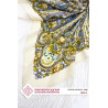 PAVLOVO POSAD RUSSIAN SHAWL 148x148 cm 58x58 inches 100% Wool Scarf Woolen Wrap Kintted Silk Fringe 1992-2